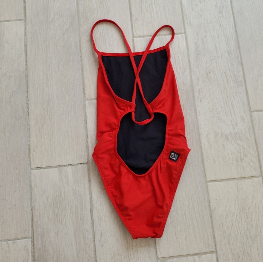 SCOTTY Jolyn Clothing Red Women's One Piece Swimsuit - Picture 2 of 3